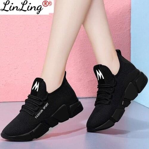 Light Weight Vulcanize Shoes for Women Sneakers Women Breathable Zapatos De Mujer Rubber High Quality Outdoor Sport Casual Shoes