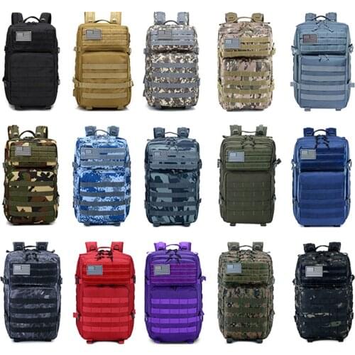Outdoor Travel Camping Backpack 50L Large Capacity Man/Women Hiking Trekking Bag Military Tactical Backpack Army Waterproof Bags