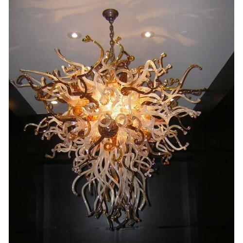 Unique Design LED Light Dining Room Gold Grass Chandelier