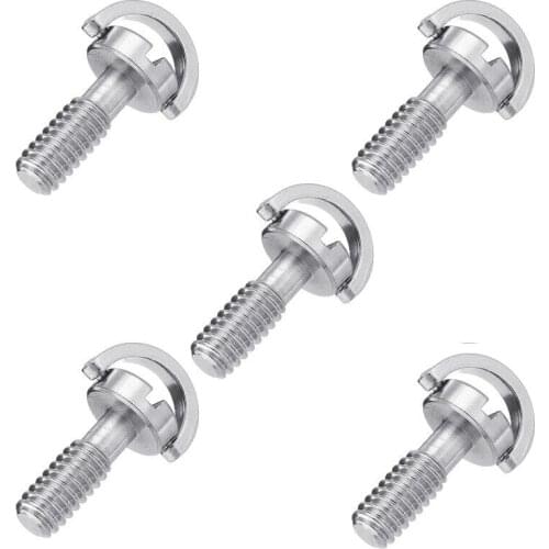 5pcs 1/4" D-Ring Screw Stainless Steel For Camera Tripod QR Quick Release Plate