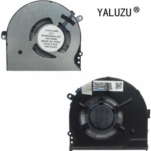 YALUZU New Laptop cpu Cooling Fan for HP 15-CC CC078TX CC593 CC707 CC708 CC710 CC714 CC715 laptops cooling fan cooler