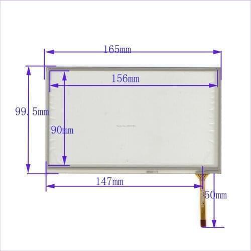 ZhiYuSun KL-TP-2648 7Inch Resistive touch screen Panel Digitizer For CAR DVD touchsensor glass KLTP2648
