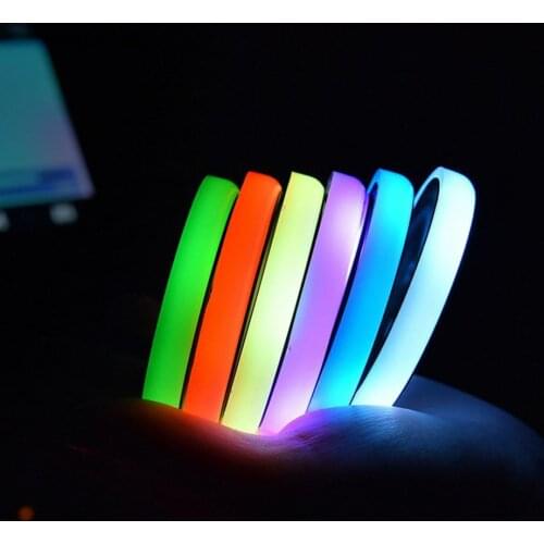 2.6 inche 7 Colors Car LED Cup Holder Light Mats With Light Sensor Vibration Sensor Practical Energy Saving Cup Pad