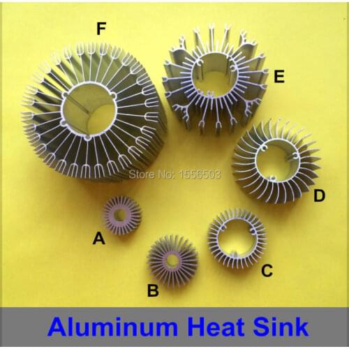 20 PCS LED Aluminum Radiator Heat Sink High Power Cooler Heatsink Radiating Base for Lamp DIY 1W 3W 5W 7W 9W 12W 15W 18W 24W