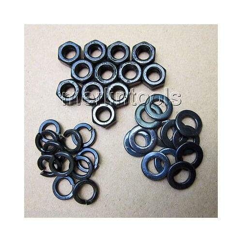 36Pcs M3 x 0.5 pitch Hex Nut / Washer / Spring washer Set Right Hand Thread