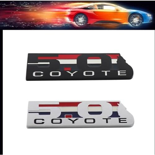 3D Premium 5.0 Coyote 5.0 car Hood Fender trunk Rear Bonnet Nameplate Decal Emblem Badge Sticker for Mustang GT F-150 Boss 302