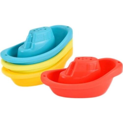 4 Pcs Childrens Bathroom Floating Boat Summer Bath Toys Bath Swimming Water Play Fun Bath Hourglass Toys Childrens Beach Toys