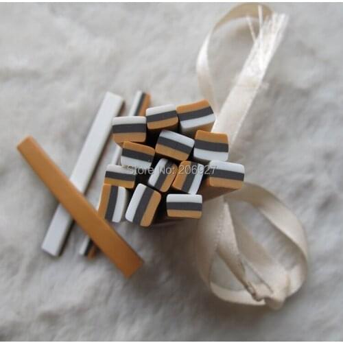 5pcs M-53 5mm Cute Square Cane Fancy Nail Art Polymer Clay Cane Nail Art Decoration