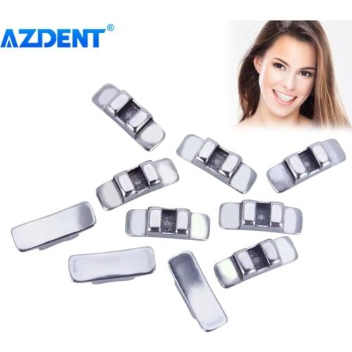5 Packs AZDENT Dental Orthodontic Lingual Sheath Model No-Hook Hook-Left Hook-Right Clinic Supplies 10pcs/Pack