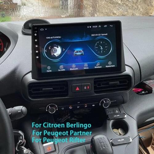 2020 Android 10 Multimedia Stereo Car Radio For Peugeot Partner GPS Navigation Head Unit With Carplay 4G WIFI MIC