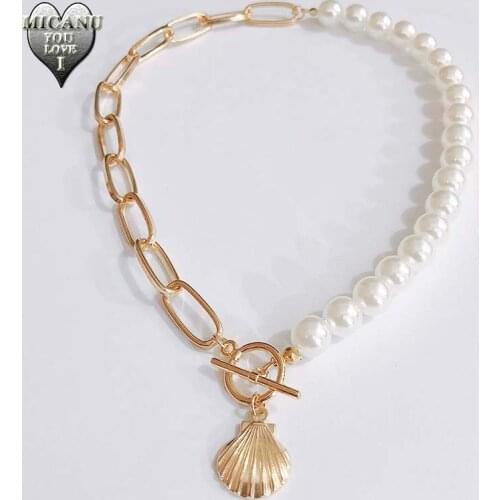 Naszyjniki beads exo coquillage chain choker aesthetic moda necklace women ofertas relampago bridesmaid gift bisuteria acessori