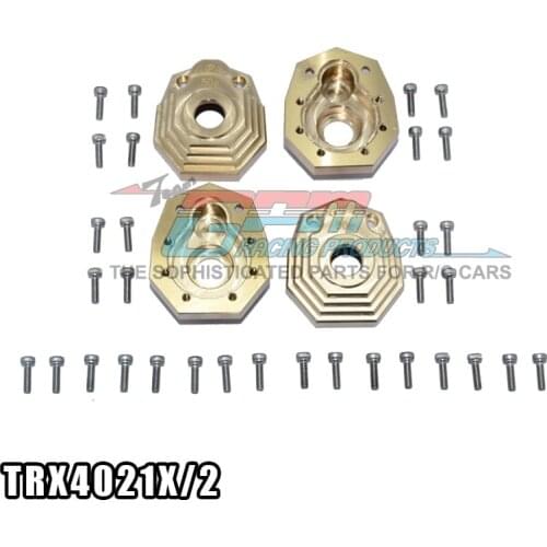 RC Car Parts 1/10 TRAXX TRX4 Crawler Modified Accessories Copper load-bearing Counterweight Front Rear Cup Outer Case Cover Axle