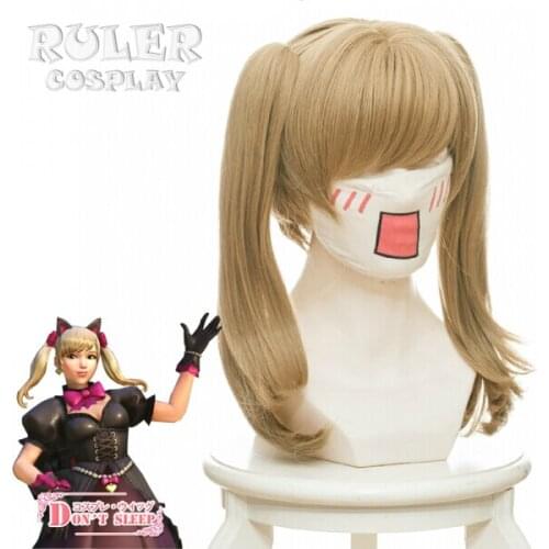DVA Cosplay D.VA Game OW Cosplay Wig Hana Song Black Cat Wig Heat Resistant Synthetic Hair Cosplay Wigs