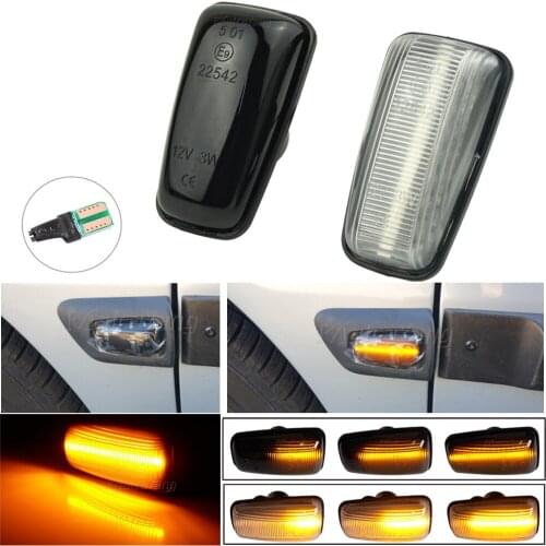LED Side Marker Light For Citroen Berlingo Jumpy Saxo Xantia Xm ZX Dynamic Blinker For Peugeot 106 36 406 806 EXPERT PARTNER
