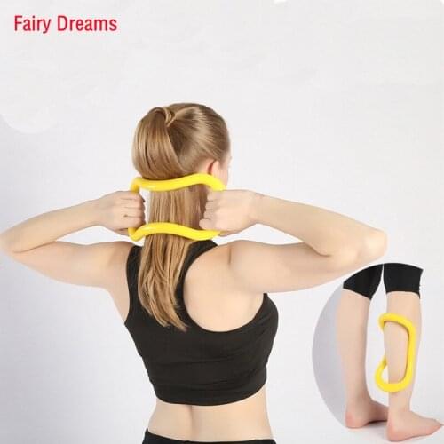 Yoga Circle Equipment Yoga Massage Ring Pilates Tpe PP Workout Fitness Circle Home Training Resistance Support Tool Calf GYM