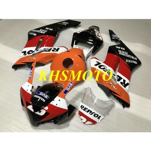 Motorcycle Fairing kit for CBR1000RR 04 05 CBR 1000RR 2005 2004 cbr1000rr ABS Red orange Fairings set+gifts HS64
