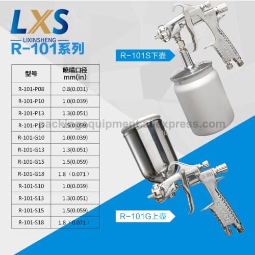 Original Taiwan Prona Paint Spray Gun R-101 Up and Down Pot Furniture Car Pneumatic Spray Gun