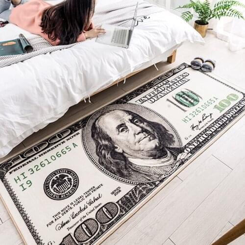 Creative USA Dollar 3D Carpet For Living Room Area Rug Floor Mat Bedside Hallway Doormat Kids Bedroom Rug Decoration Home Kilim