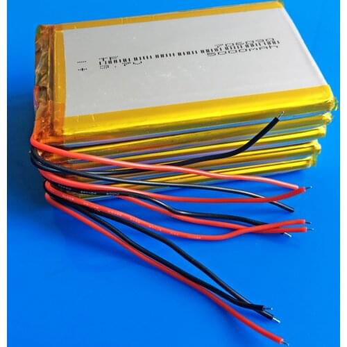 5 x 3.7V 5000mAh Polymer Lithium LiPo Rechargeable Battery 706090 For GPS PSP DVD E-book tablet pc laptop power bank video game
