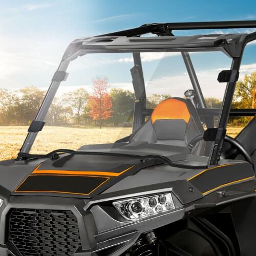 KEMIMOTO Half/Full/Flip Windshield Windscreen UTV for Polaris RZR 4 S 900 RZR S /XP 1000 2014 2015 2016 2017 2018