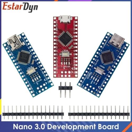 Nano 3.0 Mini Type-C Micro USB With the bootloader compatible Nano controller for arduino CH340 USB driver 16Mhz ATMEGA328P