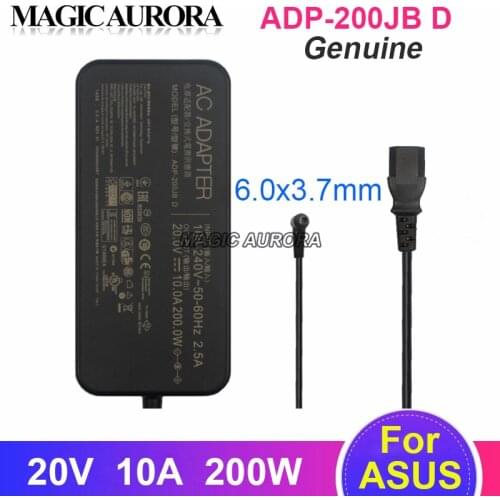 Original For ASUS 20V 10A ADP-200JB D AC Adapter Charger TUF DASH F15 FX516PR FA506QR ROG ZEPHYRUS G15 GA503QM-HQ121R GA503Q