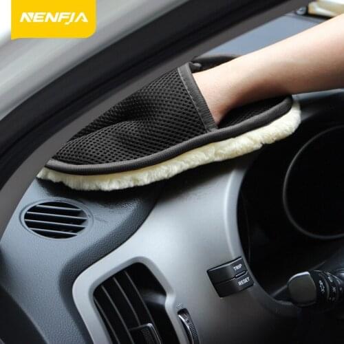 Car Washing Wool Gloves Car Cleaning Tools Wipe Car Waxing Car-borne Detergent Clean Cloth Cashmere Gloves