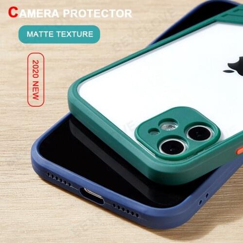 Luxury Phone Case For iPhone 11 Pro XS Max 12 XR X XS 7 8 Plus SE 2020 2 Cases Silicone Transparent 3D Square Matte Clear Cover