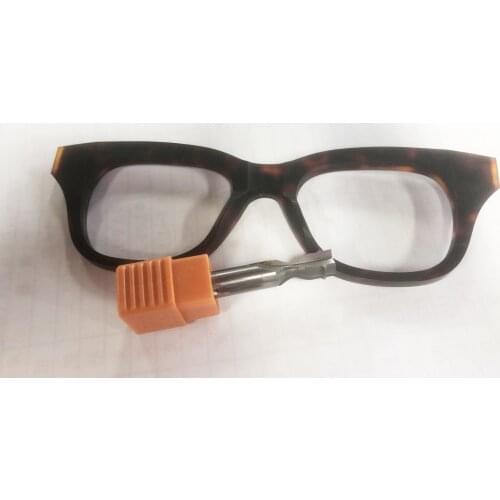Tungsten steel Cutter For Lenses For Plastic Eyeglass Frame 2.0*1.0mm Lenses Groove Size 10mm Bridge Height 50mm Total Length