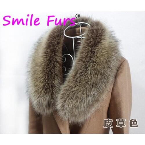 Qearlstar Faux Fox Fur Collar For Women Men Children Coat Scarf Jacket Hood Warm Fur Decor Luxury Shawl Scarves MultiColor ZKG04