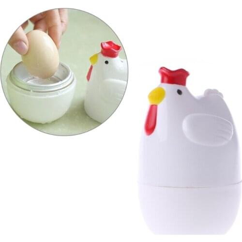 1Pc Home Chicken Shaped Microwave One Egg Boiler Cooker Kitchen Cooking Appliance