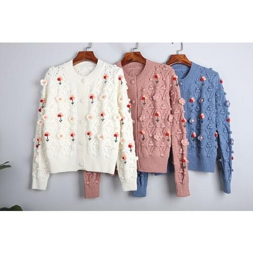 1101 2020 Autumn Sweater Free Shipping Crew Neck Long Sleeve Kint Pink Blue White Fashion Womens Clothes S m L dl