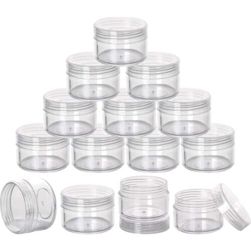 20pcs Mini Size Jars 20g Empty Cream Jars Leak Proof Toiletry Containers for Traveling Cream Packaging