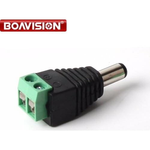 200pcs/lot 2.1mm DC Connector Power Male Jack Connector 2.1 CCTV DC Power Male Plug Connector Adapter DC Power male UTP Cable