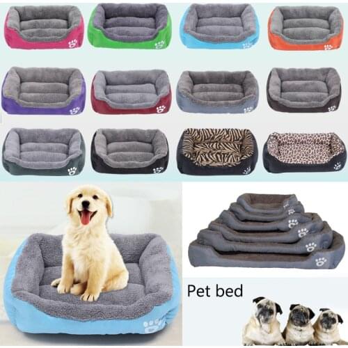 2020 baby soft large Pet Dog Bed Cat kennel Warm Cozy Dog House Soft Fleece Nest Dog Baskets Mat Autumn Winter Waterproof Kennel