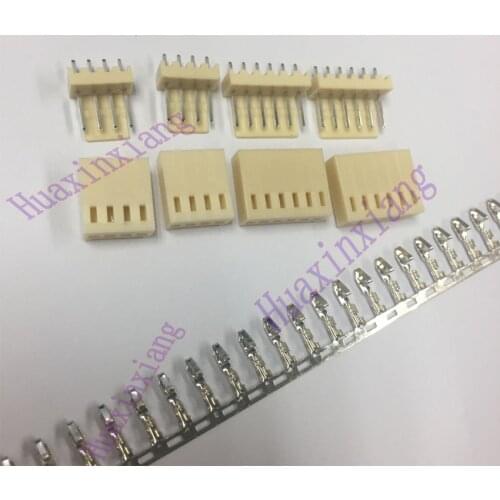 50Set/Lot KF2510 KF2510-2Y 2Pin 2P 2.54mm Pin Terminal Connector ( Pin Header + Terminal + Housing )