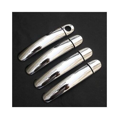 For Volkswagen Polo 2010 2011 2012 2013 2014 New Chrome Car Door Handle Cover Trim 8pcs