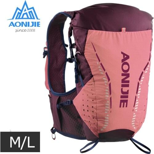 AONIJIE C9104 ML Size Ultra Vest 18L Hydration Backpack Pack Bag Soft Water Bladder Flask Trail Running Marathon Race Outdoor
