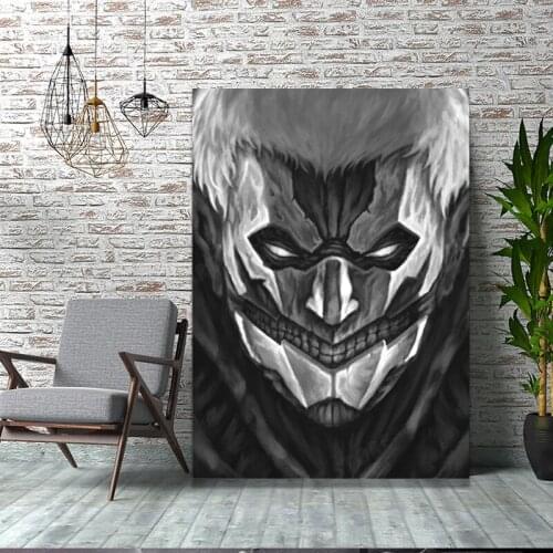 Shingeki No Kyojin Armored Titan Artwork Anime Poster Canvas Wall Art Painting Decor Pictures Bedroom Home Decoration Prints