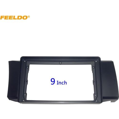 FEELDO Car 2Din Radio Stereo 9" Big Screen Fascia Frame for Toyota 86 LHD CD/DVD Player Face Dash Mount Trim Kit #HQ3933