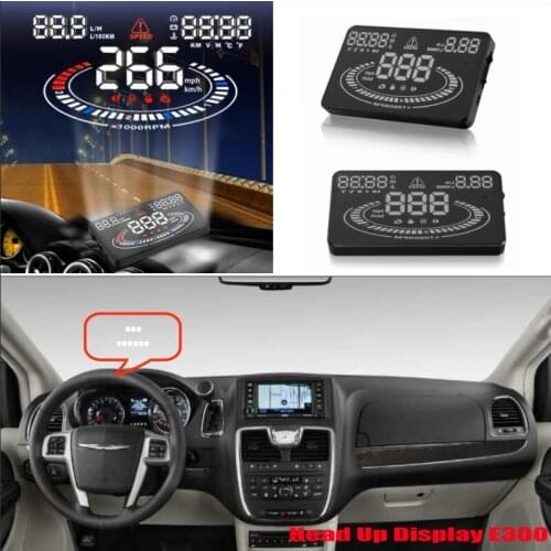 For Chrysler 300/300C Town & Country 2010-2019 Car OBD HUD Warning Head Up Display Driving Screen Projector Reflecting