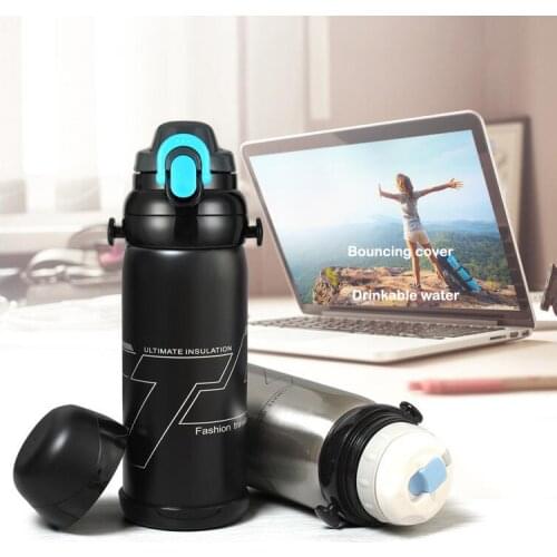 ZORRI 800ML Ourdoor Sport Large Thermos Stainless Steel Vacuum Flasks Thermos Cup Christmas Gift Mug Thermo Bottle Thermocup