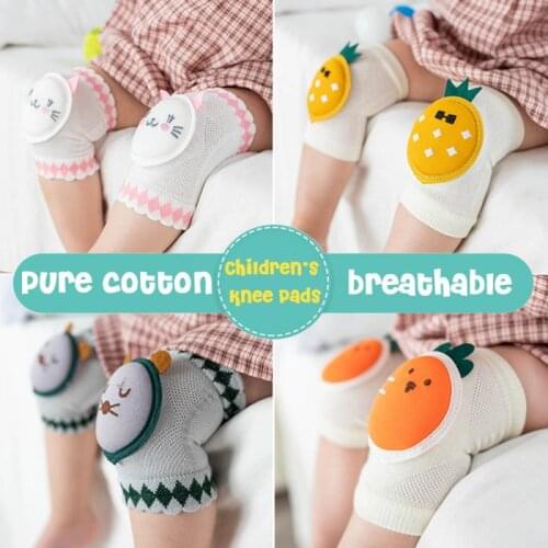 Baby Crawling Cotton Sock Girl Boys Knee Protector Soft Cotton Toddler Baby Knee Pads Safety Crawling Knee Coverage Accessories