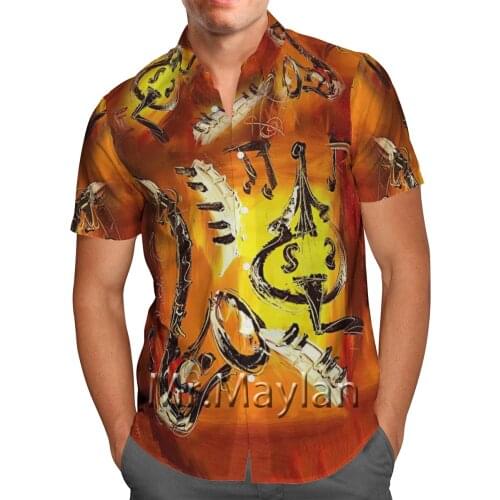 Cartoon Vintage 3D Printed Graphic Shirt Summer Hawaiian Beach Shirt Personality Streetwear Oversized Shirt 5XL Chemise Homme