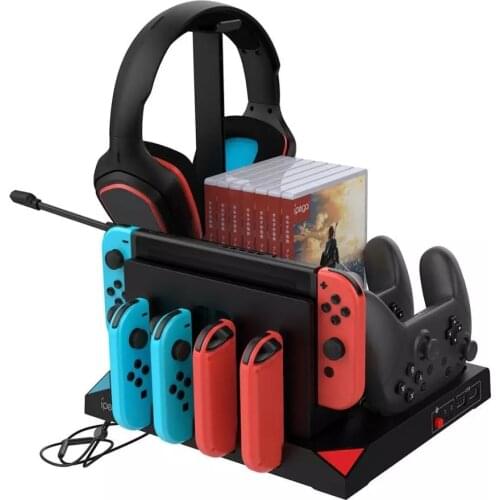 IPEGA PG-SW036 9 in 1 Charging Dock USB Charging Station For Nintendo Switch Joy-con Gamepad Dual Charger