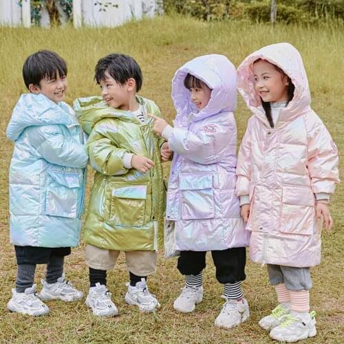 Winter Overalls Girls Boys coat jacket 2020 Warm Hooded Coat Children Cotton-padded Clothes Boy Down Jacket