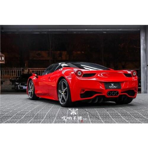 Suit For 458 Ferrari Modified Special Carbon Fiber Front Side Skirt and Rear Bar Cover