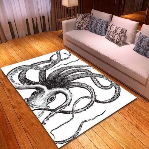Octopus Carpets Rug Bedroom Kids Baby Play Crawling Mat Memory Foam Area Rugs Carpet for Living Room Home Decorative