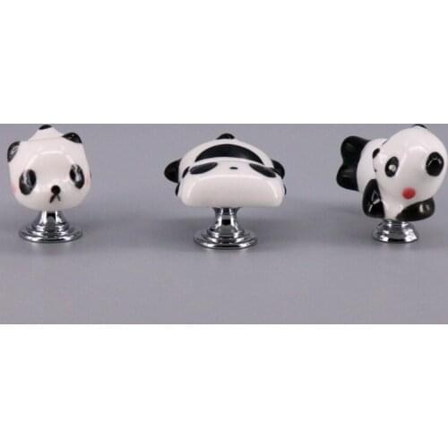 Creative Kids Furniture Knobs Cartoon Children Room Ceramic Dresser Drawer Door Wardrobe Pull Handle 1PCS