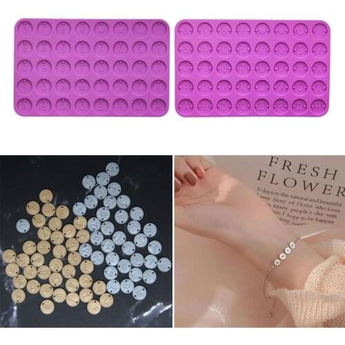 Letter Number Round Discs SiliconeMold Alphabet Bead Bracelet Necklace Jewelry Making Initial Letter Round Pendant Resin Mold